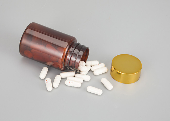 Medicine Brown Amber Pharmaceutical Pill Capsule Bottle With Child Proof Cap