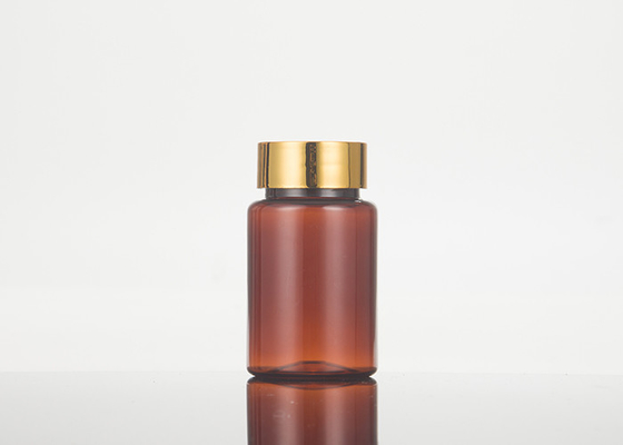 Medicine Brown Amber Pharmaceutical Pill Capsule Bottle With Child Proof Cap
