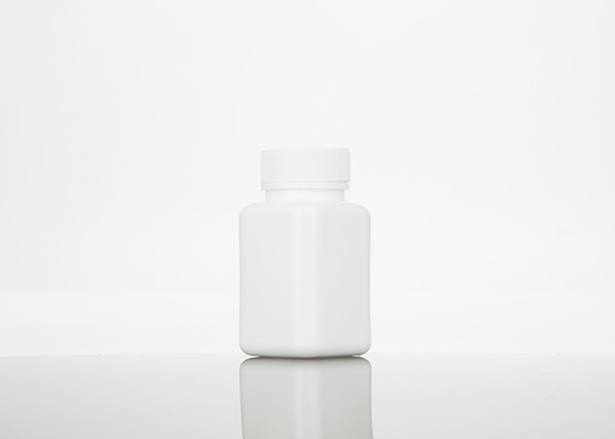 100ml HDPE Empty Plastic Square Medicine Bottles Refillable