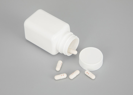 100ml HDPE Empty Plastic Square Medicine Bottles Refillable