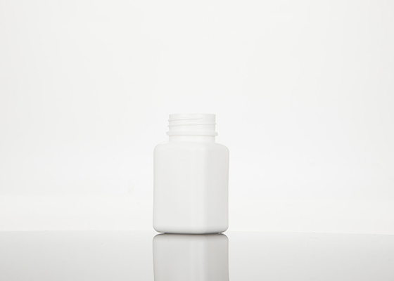 100ml HDPE Empty Plastic Square Medicine Bottles Refillable