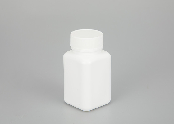 100ml HDPE Empty Plastic Square Medicine Bottles Refillable