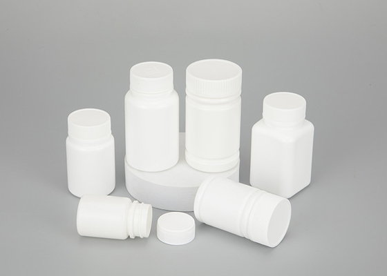 Screw Cap Plastic Pill Bottles 60ml 120ml White For Medicine Chemical