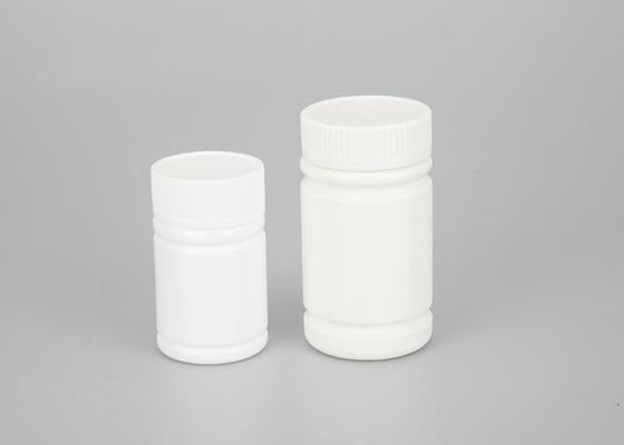 Screw Cap Plastic Pill Bottles 60ml 120ml White For Medicine Chemical