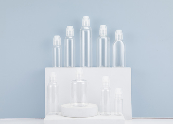Flip Cap Empty Plastic Bottle Container With Clamshell Travel Small
