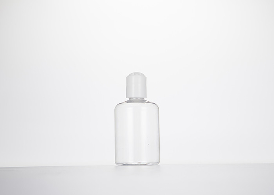 0.5oz 1oz 2oz 3oz 4oz Cosmo Round Plastic Bottles Clear PET With Press Disc Cap