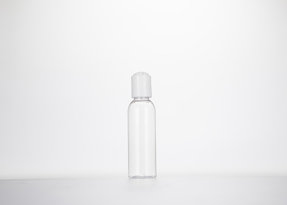 0.5oz 1oz 2oz 3oz 4oz Cosmo Round Plastic Bottles Clear PET With Press Disc Cap