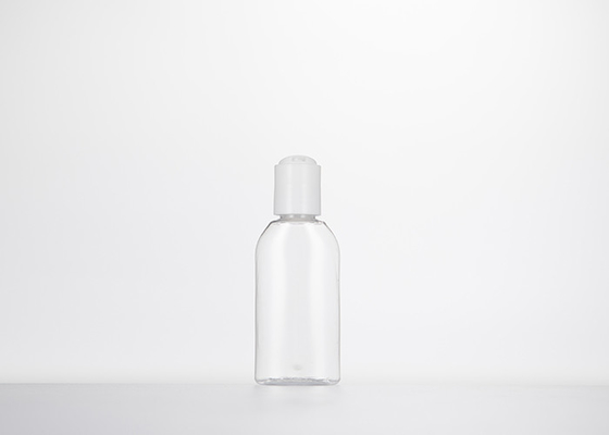 0.5oz 1oz 2oz 3oz 4oz Cosmo Round Plastic Bottles Clear PET With Press Disc Cap