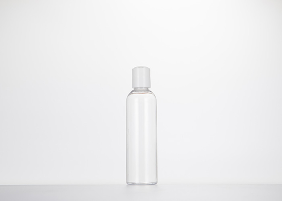 0.5oz 1oz 2oz 3oz 4oz Cosmo Round Plastic Bottles Clear PET With Press Disc Cap