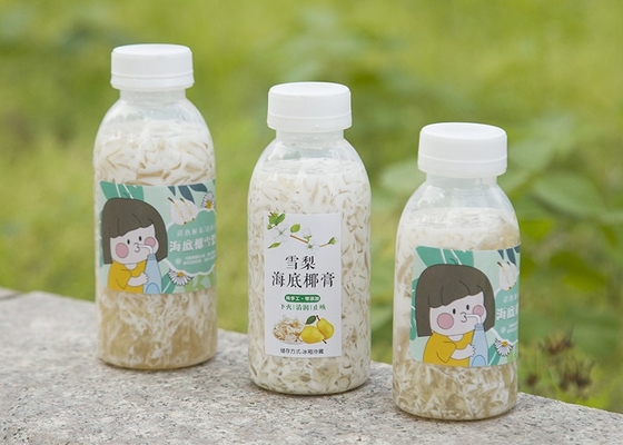 350ml PP Milk Tea Bottles High Temperature Resistant Hot Filling Plastic Bottles