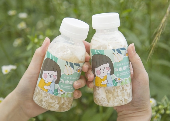 400ml 14oz Soy Milk Tea Bottles Heat Resistant Square Plastic Juice Bottle Juicy