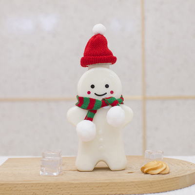 Christmas Plastic Juice Bottles With Leak Proof Cap , Empty Milk Tea Bottles