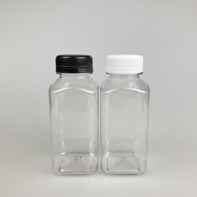 8oz 16oz Clear Plastic Juice Container Square With PP Cap