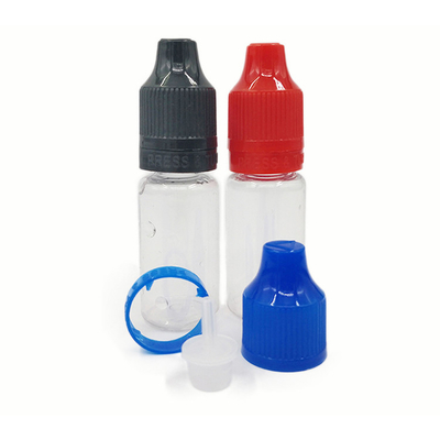 10ml/0.34oz Squeezable PET Plastic Dropper Bottles