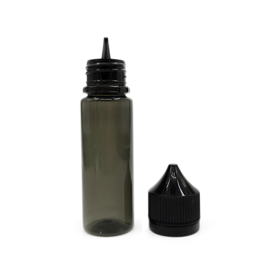 Dropper bottle (Transparent Blue) REUSABLE, Child Resistant Cap, Easy Drip Tip Applicator Dropper Bottles with Squeeze D