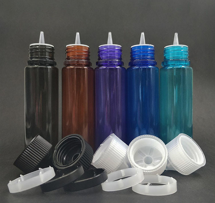 Dropper bottle (Transparent Black) REUSABLE, Child Resistant Cap, Easy Drip Tip Applicator Dropper Bottles with Squeeze
