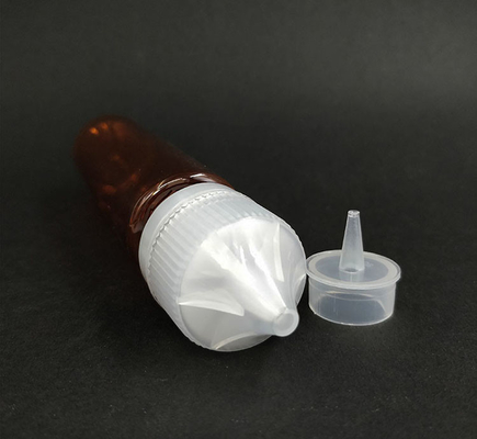 Dropper bottle (Transparent Black) REUSABLE, Child Resistant Cap, Easy Drip Tip Applicator Dropper Bottles with Squeeze