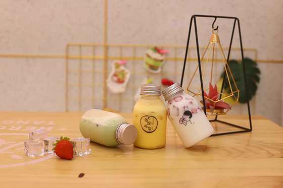 Plastic Milk Tea Bottles With Handle For Drinking With Material And Efficiency