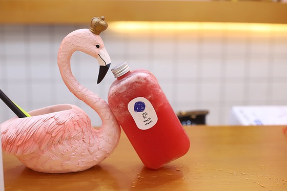 0.5kg Capacity Bubble Tea Drink Bottle Modern Design High Efficiency Lid