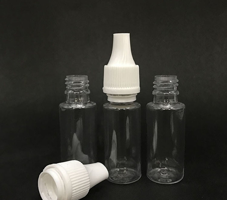 10ml Dropper bottle (Transparent Black) REUSABLE, Child Resistant Cap