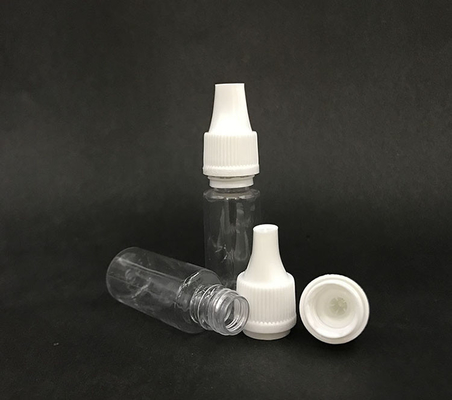 10ml Dropper bottle (Transparent Black) REUSABLE, Child Resistant Cap