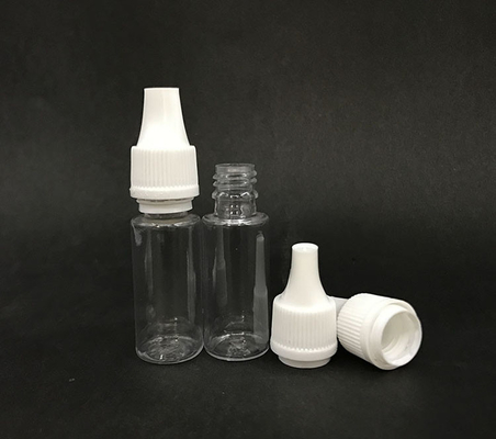 10ml Dropper bottle (Transparent Black) REUSABLE, Child Resistant Cap