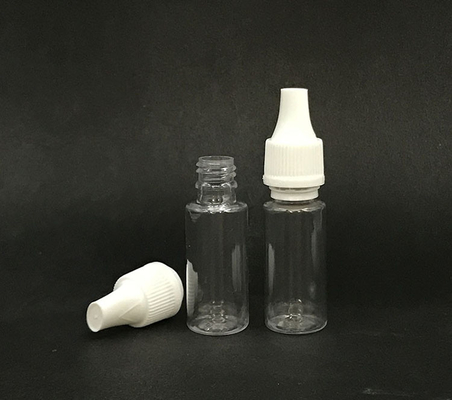 10ml Dropper bottle (Transparent Black) REUSABLE, Child Resistant Cap