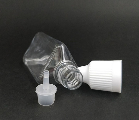 30ml Triangular Shape Plastic Bottle PET With Dropper Tip