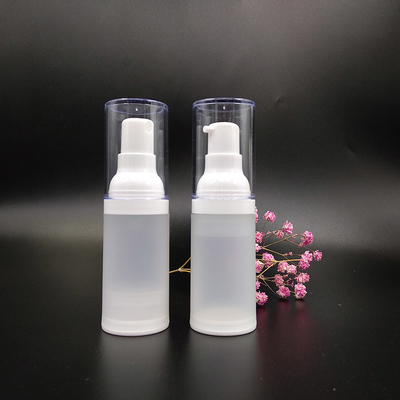 Round 30ml Plastic Cosmetic Containers Synthetic Liquid Dispensers Flip Top Closure Type