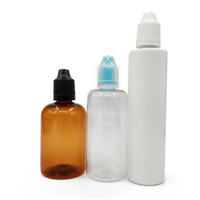 Amber Collor 60ml Plastic bottles
