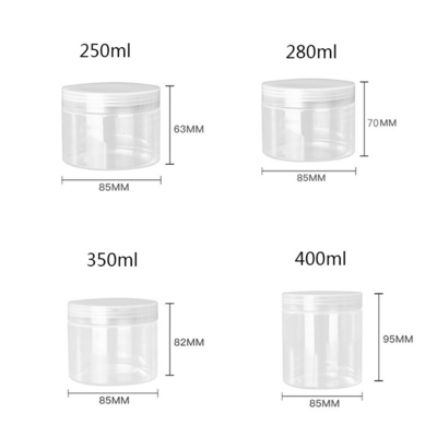 100 Diameter Plastic Storage Jars for Customization with Leak-proof Design