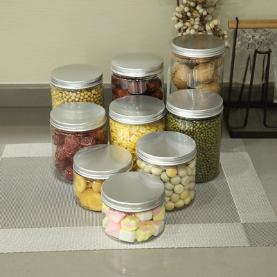 Food Packaging Food Storage Containers 2OZ 4OZ 6OZ 120ml 250ml 500ml 1000ml Clear Plastic Jar With Lid
