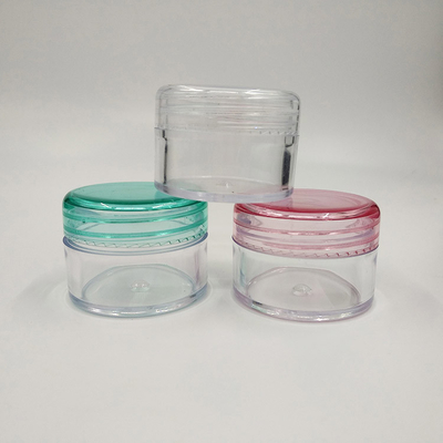 2g 3g 5g Cosmetic Sample Empty Container Plastic Clear Cosmetic Pot Jars With Lids