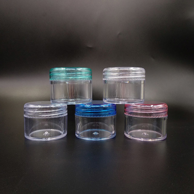 2g 3g 5g Cosmetic Sample Empty Container Plastic Clear Cosmetic Pot Jars With Lids