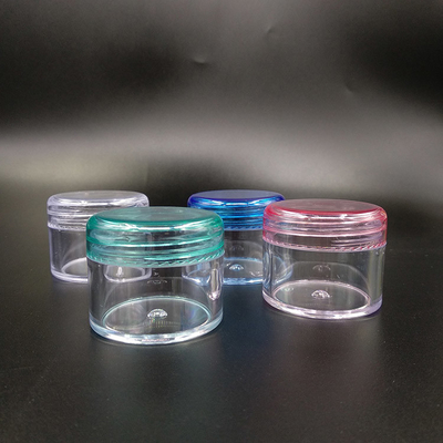 2g 3g 5g Cosmetic Sample Empty Container Plastic Clear Cosmetic Pot Jars With Lids
