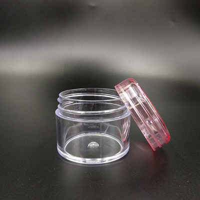 Small Travel Containers Plastic PS Creams Jars With Lid Refillable Leak-proof Cosmetics Makeup Jars