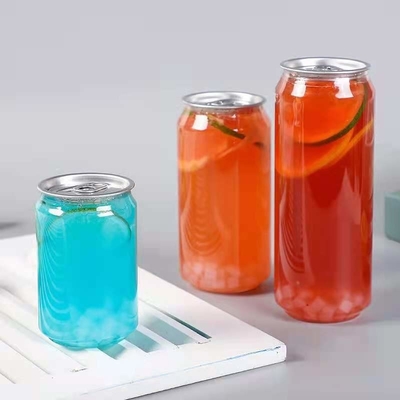 Ergonomic 330ml Plastic Drinking Can With Pull Ring