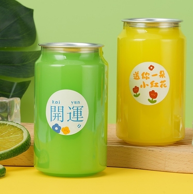 Ergonomic 330ml Plastic Drinking Can With Pull Ring
