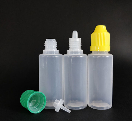 Customize Plastic Dropper Bottles in Transparent Black with Screw Cap