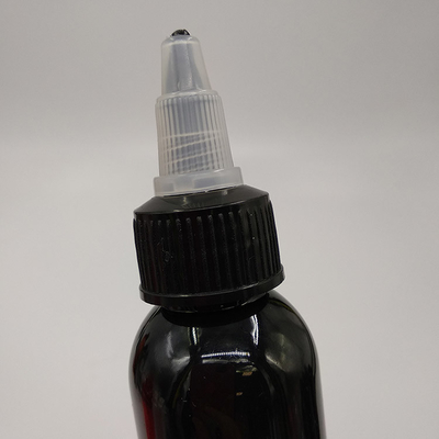 Customized Label Panel Plastic Screw Top Bottles For Liquid Packaging