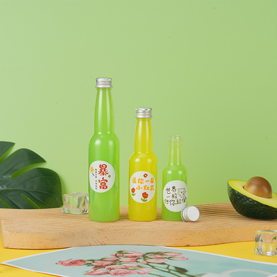 Handle Milk Tea Bottles Screw On Lid Leak Proof