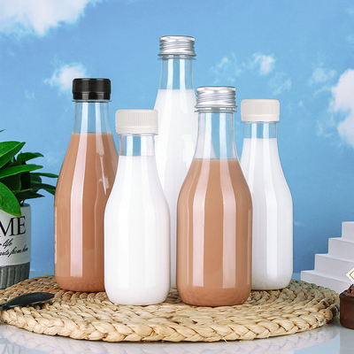 Handle Milk Tea Bottles With 120ml 250ml 350ml 500ml Capacity 0.5kg Weight