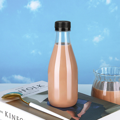 Handle Milk Tea Bottles With 120ml 250ml 350ml 500ml Capacity 0.5kg Weight