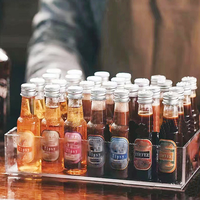 Custom 200Ml Transparent Round Empty Plastic Liquor Wine Whisky Vodka Tequila Bottle With Cap