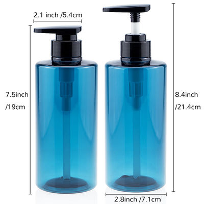 Round Plastic Lotion Bottles Featuring Durable PET Body Material and Plastic UV Electroplated Cap Suitable for Skincare Products