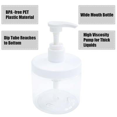 Plastic UV Electroplated Cap Material Flip-top Closure Plastic Lotion Bottles with PET Body