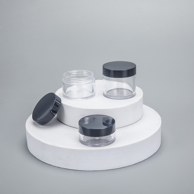 Empty PS Plastic Face Cream Container 5g 10g 15g 20g cosmetic jar with colorful lids