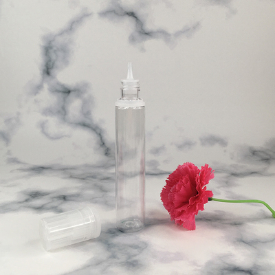 20 ml PET White Translucent Body With Black Cap Lid Plastic Bottles For Juice Oil Tamper Evident