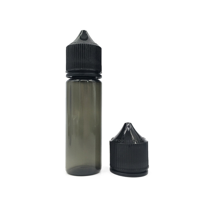 50 ml Squeezable Liquid PET Dropper Bottle With Black Or White Lid/Cap