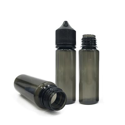 50 ml Squeezable Liquid PET Dropper Bottle With Black Or White Lid/Cap